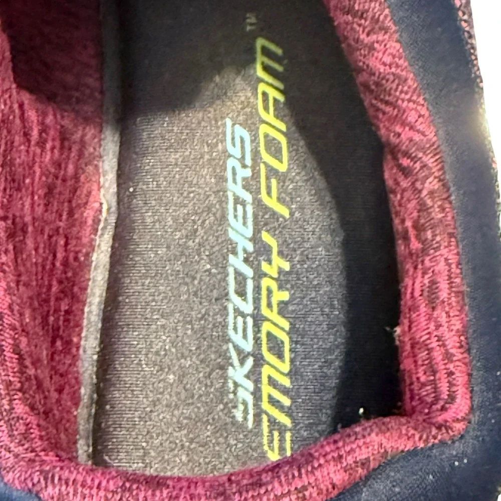 Skechers Flex Appeal 2.0 Navy Pink Slip On Sneakers‎ Memory Foam Women's 10